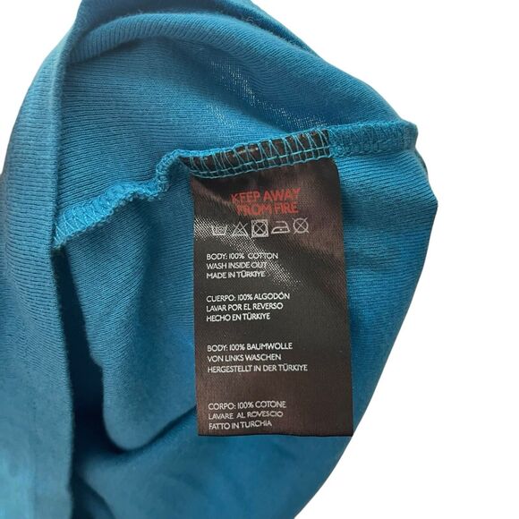 Urban Outfitters iets frans... Smiley Cropped Tank Top Blue NWT Womens Medium - Picture 5 of 11